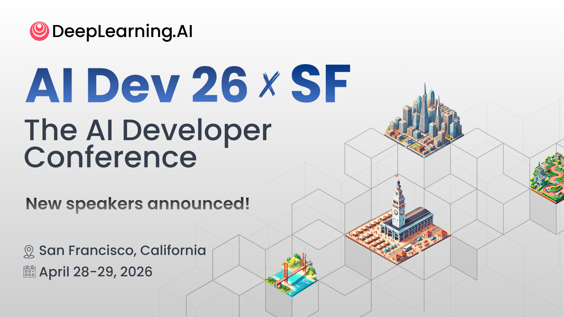 Promo banner for: "AI Dev 26 × San Francisco"