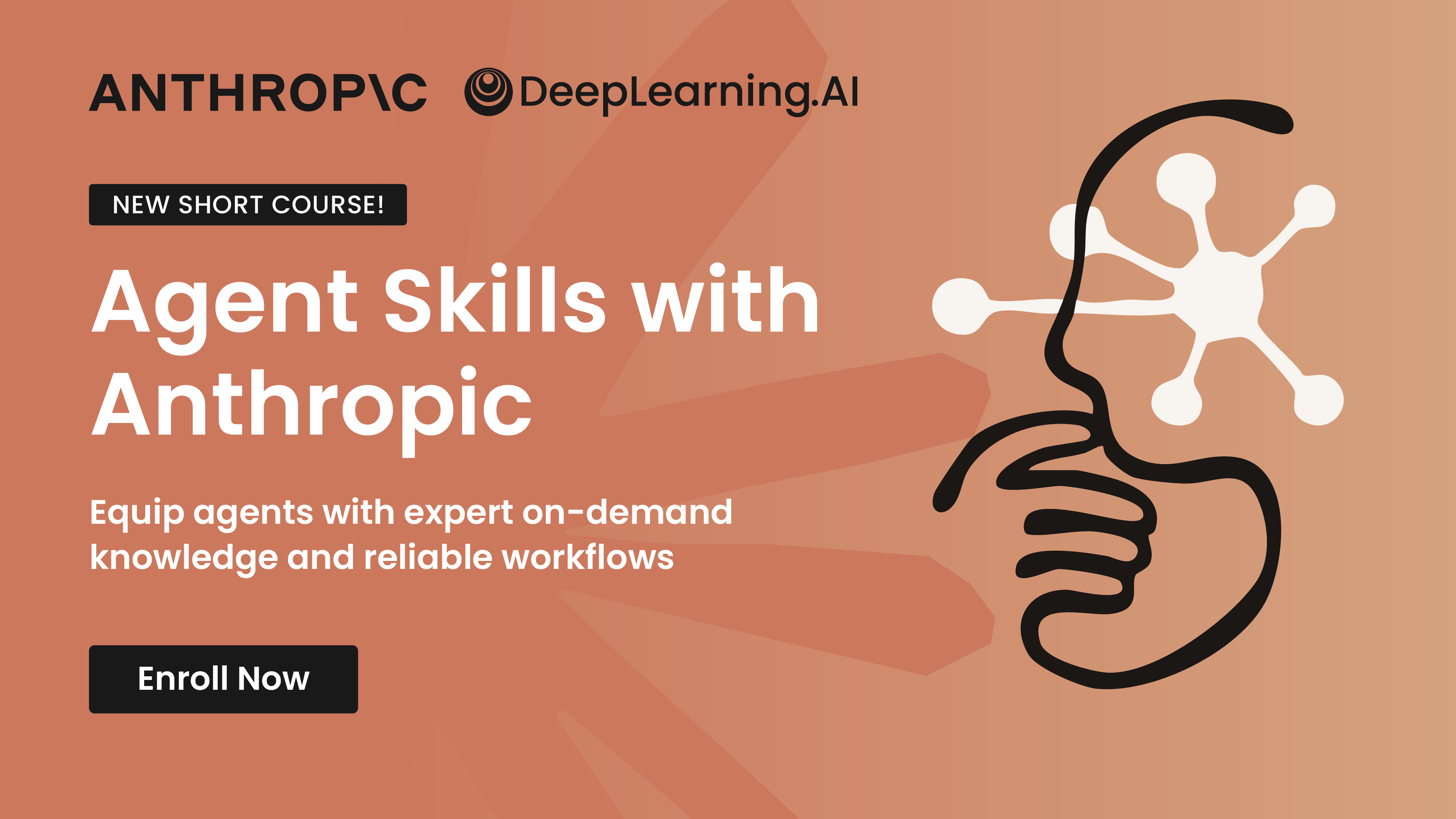 Promo banner for: "Agent Skills with Anthropic"