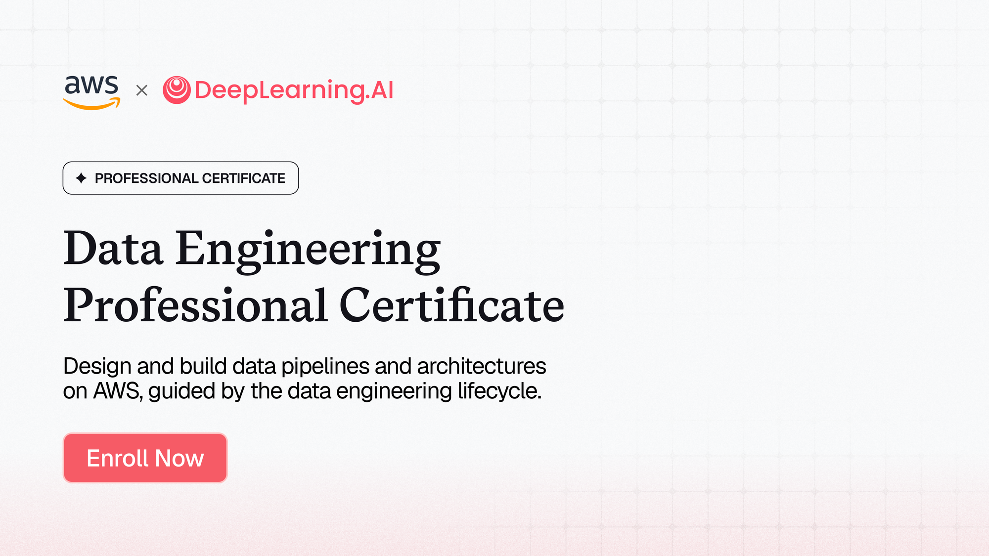 Enroll in the Data Engineering Professional Certificate today.