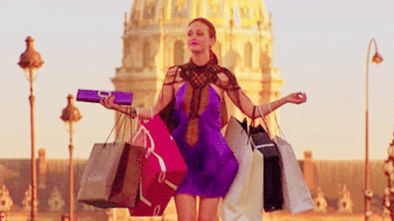 Woman with plenty of shopping bags