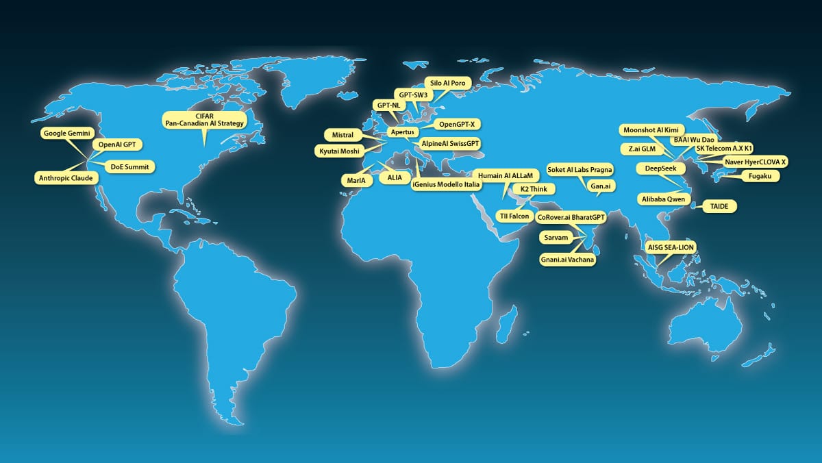 The Rise of Sovereign AI: Nations want to protect their access to AI. Rising interest in sovereign AI may weaken U.S. influence but increase competition and strengthen open source.